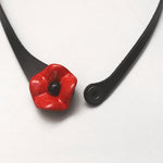 Load image into Gallery viewer, Leather Flower Necklace
