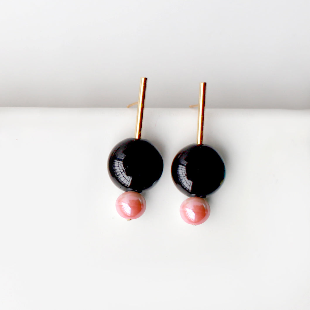 CANDY Earrings, Black Color