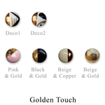 Load image into Gallery viewer, Golden Touch Ceramic Button – Interchangeable Closer
