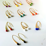 Load image into Gallery viewer, Orbit hoop earrings
