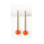 Carica l'immagine nel visualizzatore di Gallery, Orecchini ovali + drop ceramica
