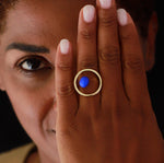 Carica l'immagine nel visualizzatore di Gallery, Orecchini ovali + drop ceramica
