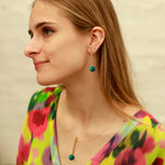 Carica l'immagine nel visualizzatore di Gallery, Orecchini ovali + drop ceramica
