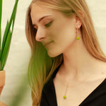 Carica l'immagine nel visualizzatore di Gallery, Orecchini ovali + drop ceramica
