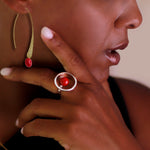 Load image into Gallery viewer, Orbit hoop earrings
