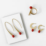 Load image into Gallery viewer, Orbit hoop earrings
