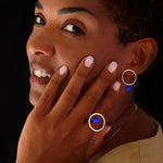 Carica l'immagine nel visualizzatore di Gallery, Orecchini ovali + drop ceramica
