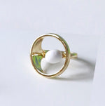 Carica l'immagine nel visualizzatore di Gallery, Orecchini ovali + drop ceramica
