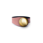 Load image into Gallery viewer, Copper Leather Bracelet + Metal Button
