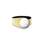 Load image into Gallery viewer, Ivory Leather Bracelet + Ceramic Button
