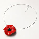 Load image into Gallery viewer, Big Flower Omega Necklace
