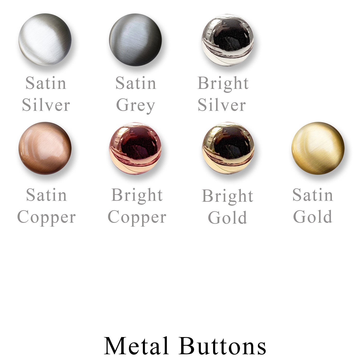 Metal Button - interchangeable closer