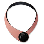 Load image into Gallery viewer, Copper Leather Necklace+ Ceramic Button
