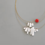 Load image into Gallery viewer, Città Necklace, White Miniature Buildings
